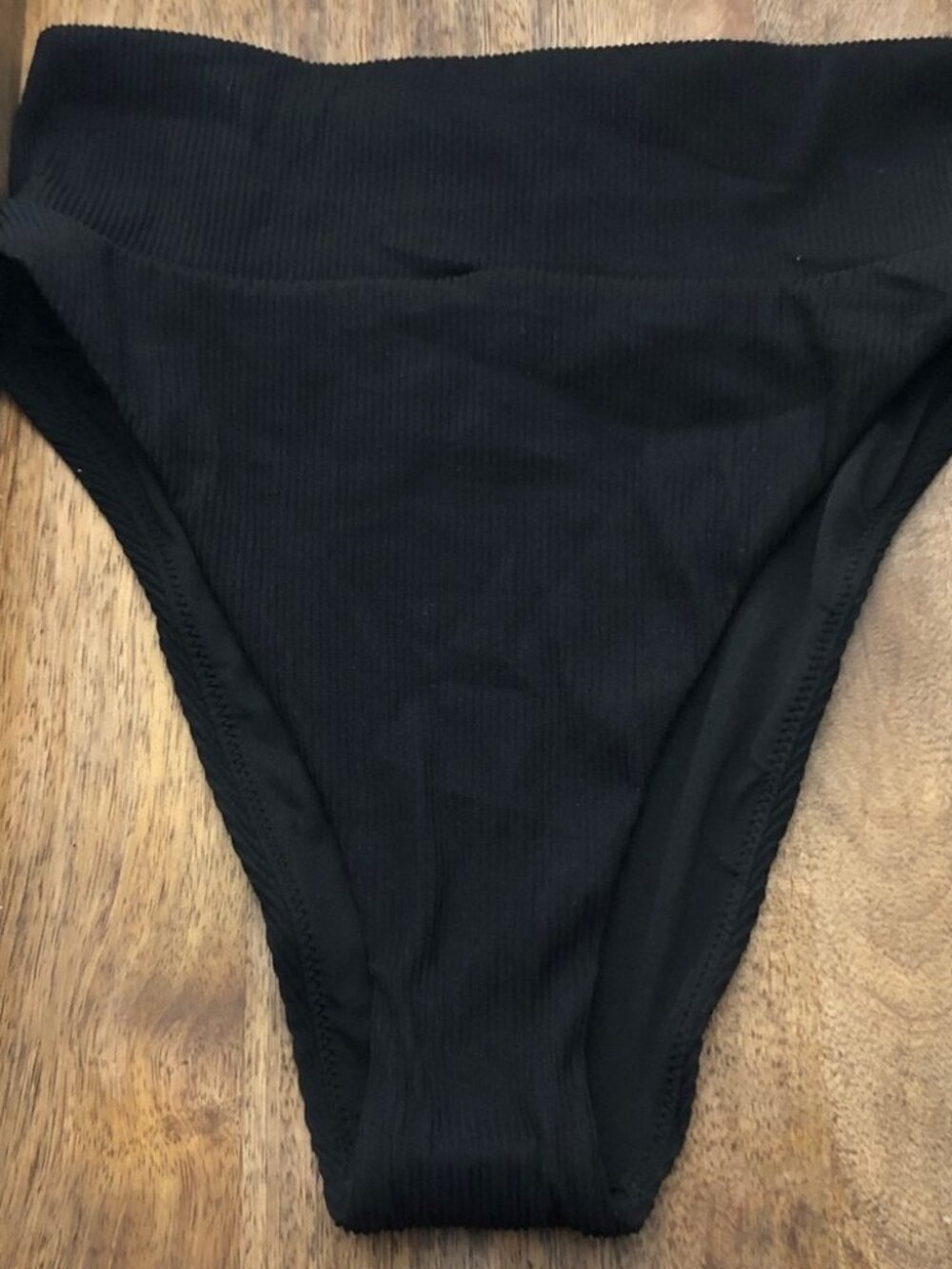 aerie Black High Waist Bikini Bottom